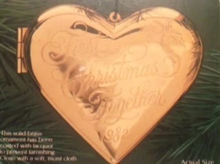 1982 First Christmas Together Locket (No Box)