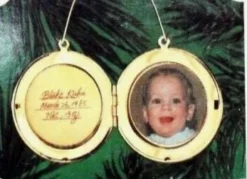 1986 Baby's First Christmas Gold Locket (No Box)