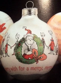 1987 Dr. Seuss The Grinch's Christmas Ball (Slightly Damaged Box)