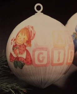 1987 Baby's First Christmas Ball (Girl) (No Box)