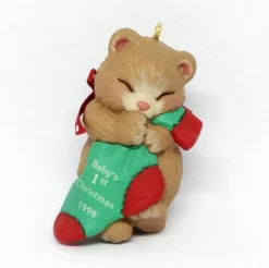 1998 Baby's First Christmas-Bear W/Stocking