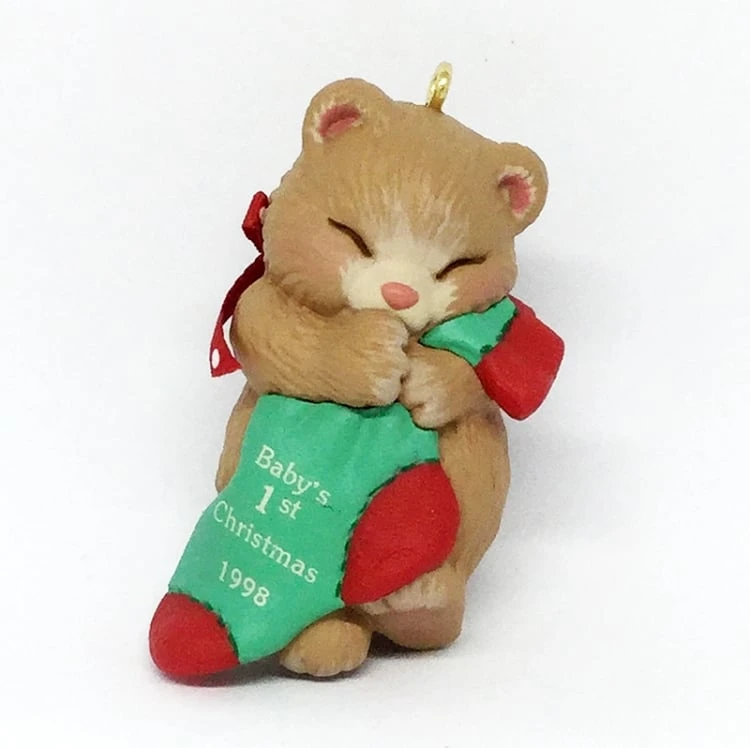 1998 Baby's First Christmas-Bear W/Stocking