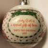 1983 Baby's First Christmas Ball (Girl) (BAD Box)