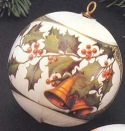 1978 Christmas Is *Antique Card Design Satin Ball (Very Slightly Damaged Box)