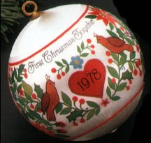 1978 First Christmas Together Ball *BAD BOX