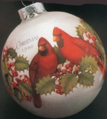 1980 Christmas Cardinals Ball (Damaged Box)