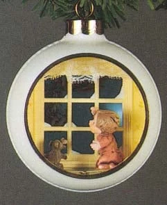 1980 A Christmas Vigil Panorama Ball (No Box) (SLIGHTLY YELLOWED AND MAY HAVE SCRATCHES)