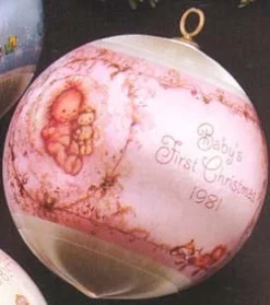 1981 Baby's First Christmas Ball (Girl)