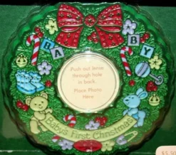 1981 Baby's First Christmas Photo (No Box) Just The Ornament NO INSERT