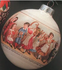 1982 Old Fashioned Christmas Ball (Slightly Damaged Box)