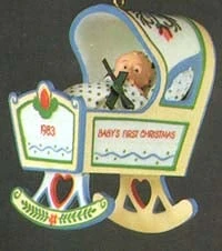 1983 Baby's First Christmas Cradle (Damaged Box)