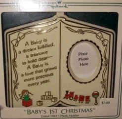 1983 Babys First Christmas Photo Holder (No Box)