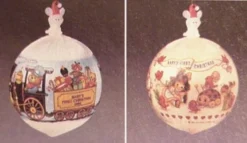 1984 Baby's First Christmas Satin Ball (Boy) (Slightly Damaged Box)