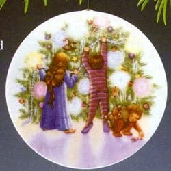 1987 Collector's Plate-Light/Christmas 1st Plate Only (No Box)