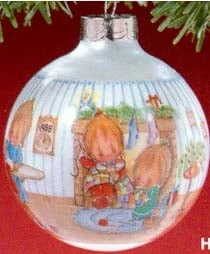 1988 Betsey Clark Home For Christmas Ball 3rd (No Box)