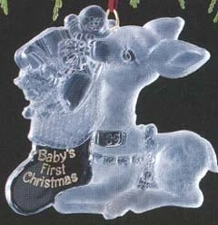 1989 Baby's First Christmas Acrylic