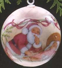 1989 Baby's First Christmas Ball (Girl) (Slightly Damaged Box)