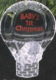 1990 Baby's First Christmas Acrylic