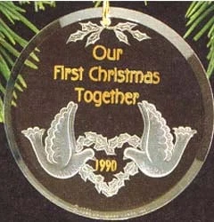 1990 Our First Christmas Together-Acrylic