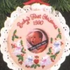 1990 Baby's First Christmas Photo Holder