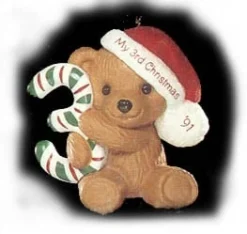 1991 Child's Age: Child's 3rd Christmas Bear (Damaged Box)