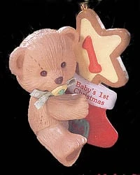 1996 Baby's 1st Christmas-Age Bear (Damaged Box)