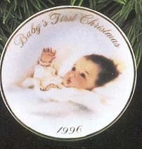 1996 Baby's First Christmas - Plate