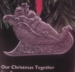 1997 Our Christmas Together-Pewter Sleigh (Damaged Box)