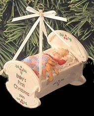 1999 Baby's First Christmas Cradle (Damaged Box)