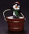1992 Penguin Ice Skating In Bucket *MM Christmas