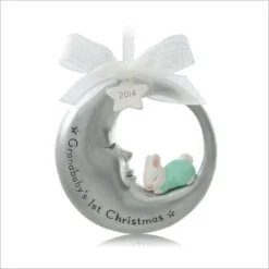 2014 Grandbaby's 1st Christmas Silver Moon