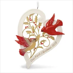 2018 Our First Christmas Together Heart