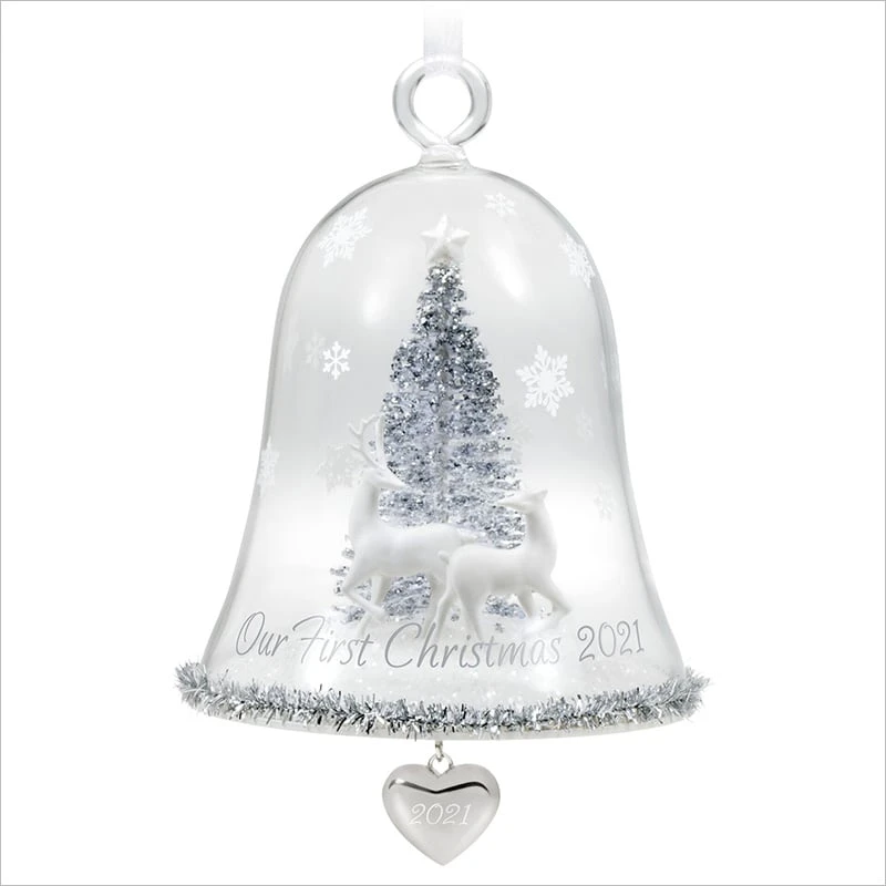 2021 Our First Christmas Glass Bell