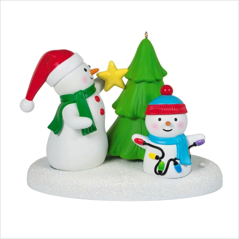 2021 Tangled Up In Christmas Ornament (Replica Of Plush Snowmen) *Magic