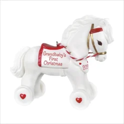 2021 Grandbaby's First Christmas Porcelain Pony