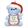 2021 Baby Boy's First Christmas Blue Bear