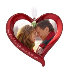 2019 Our First Christmas Heart Photo Holder