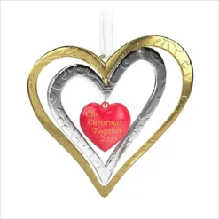 2023 Our Christmas Together Metal Hearts - Pre-order Item. Ships Oct 14.