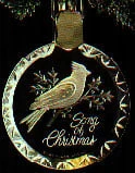 1988 Song Of Christmas Acrylic Cardinal *Magic