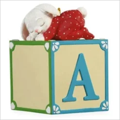 2009 Write-On Ornament Baby's First Christmas Block