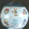 1982 Baby's First Christmas Ball (Boy) Damaged Box