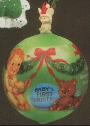1985 Baby's First Christmas Ball