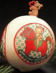 1986 Baby's First Christmas Ball (Slightly Damaged Box)