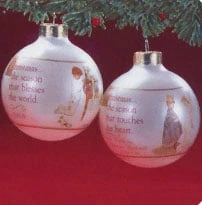 1988 Norman Rockwell Christmas Scenes Ball (Slightly Damaged Box)