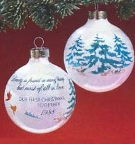 1988 First Christmas Together Ball (BAD BOX)