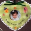 1986 Baby's First Christmas Cloth Photo Holder (Slightly Damaged Box)