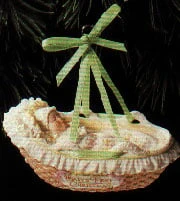 1992 Baby's First Christmas Porcelain Cradle (Slightly Damaged Box)