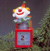 1987 Baby's Second Christmas Jack-in-the-Box (No Box)
