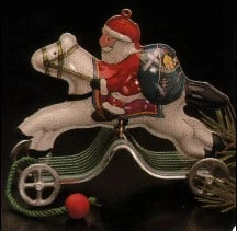 1991 Galloping Into Christmas..Tin *Club (Slightly Damaged Box)