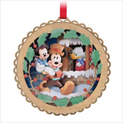2023 Mickey's Christmas Carol 40th Anniversary Wood And Paper - Pre-order Item. Ships Oct 14.